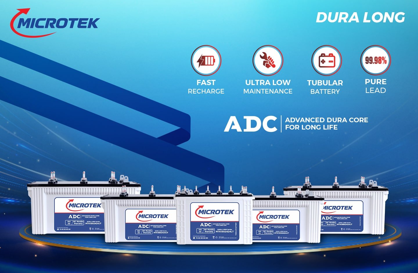 Dura Long Microtek Inverter Batteries