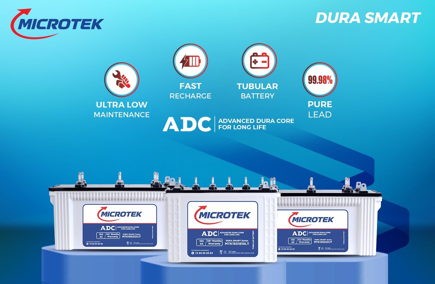 Dura SMART Microtek Inverter Batteries