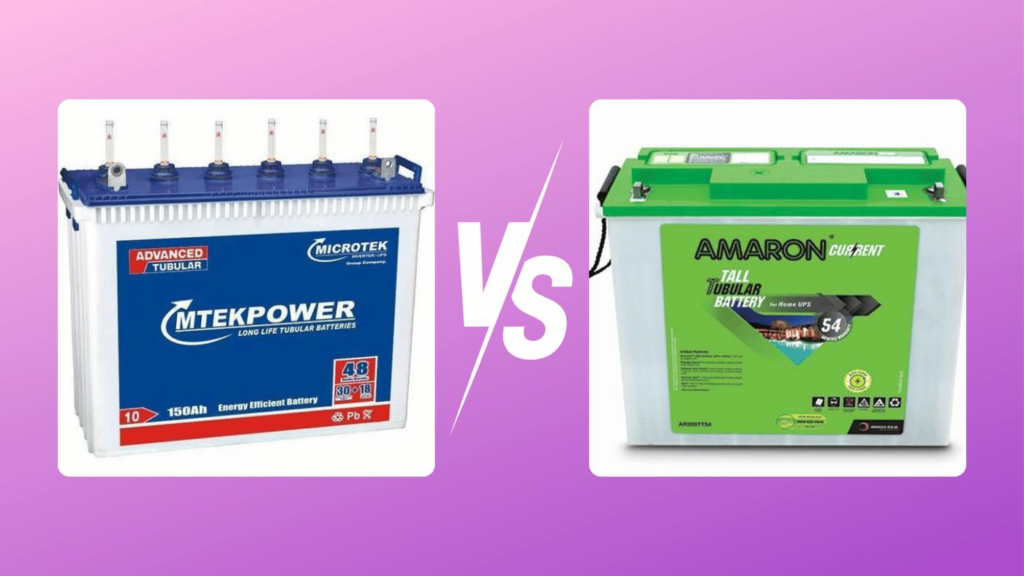 Amaron vs.Microtek battery