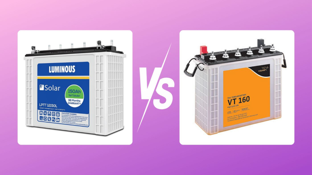 Luminous vs. V-Guard : Which Battery is Best For Inverter in India?