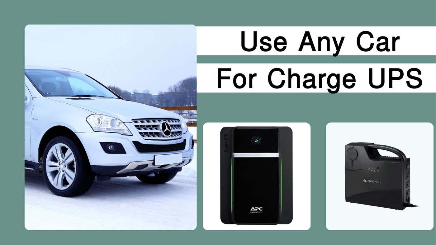 Using a Car to Charge UPS