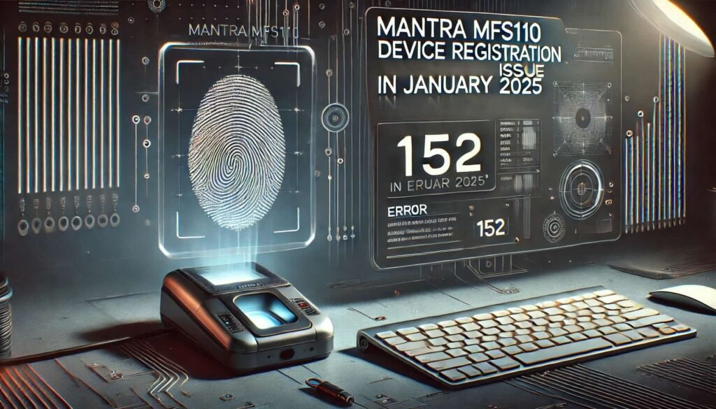 Mantra MFS110 Device Registration Issue in January 2025