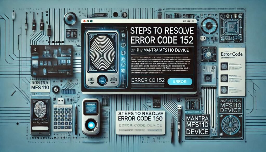 Steps to Resolve Error Code 152 on the Mantra MFS110 Device