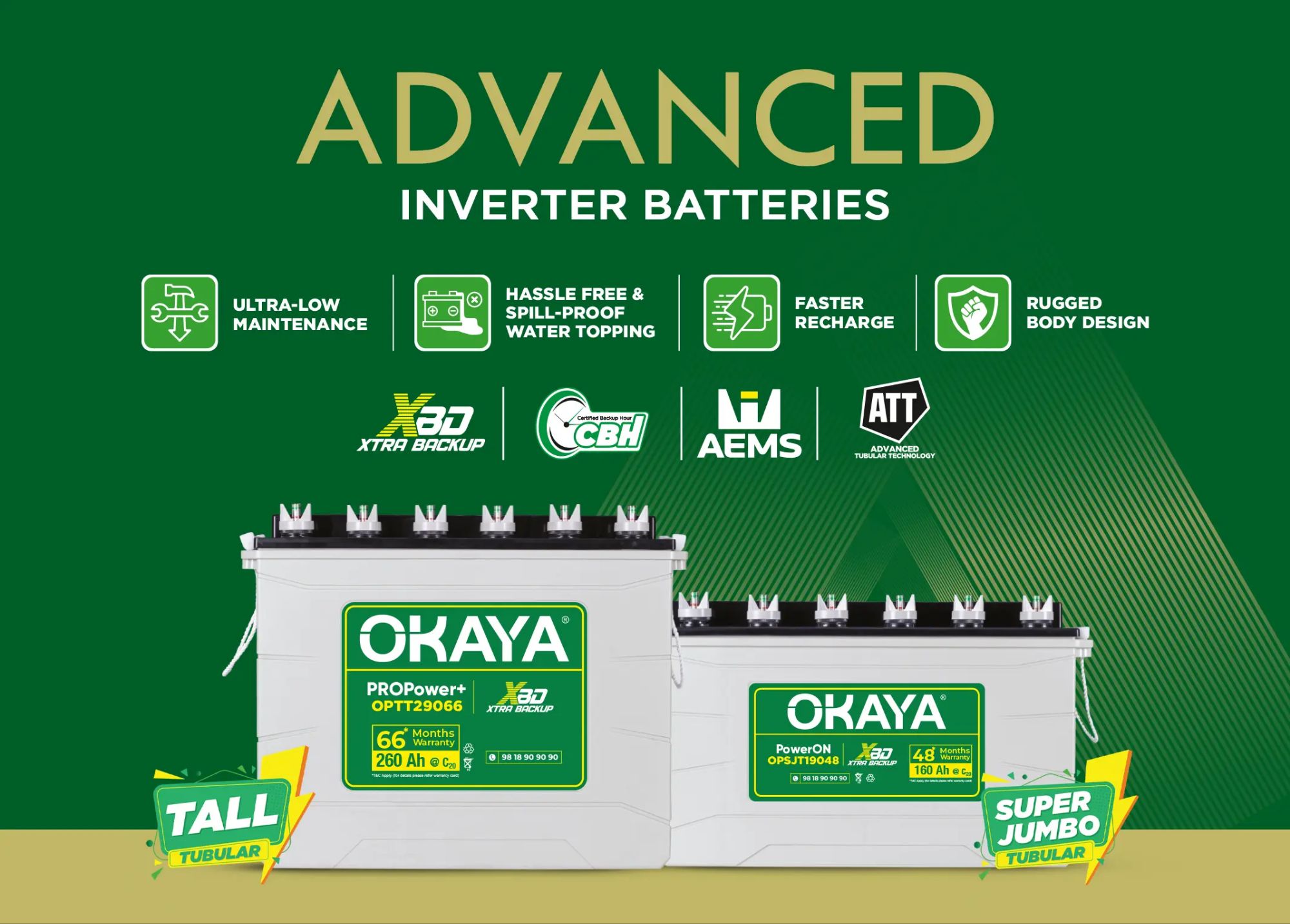 Advance features OKAYA Battery
