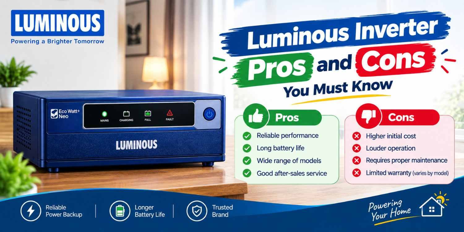 Luminous Inverter Pros and Cons You Must Know